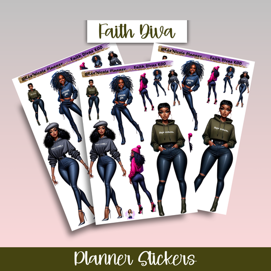 Faith Divas Planner Stickers