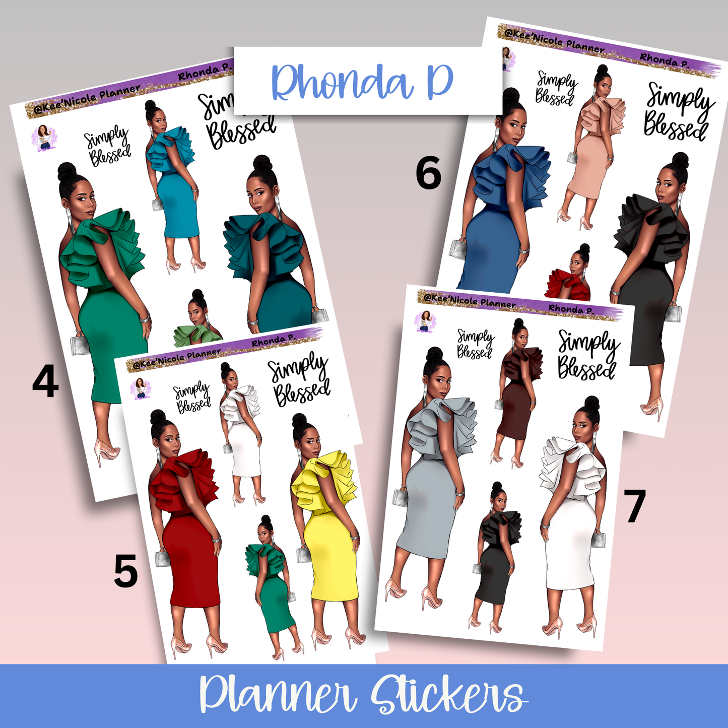 Rhonda P. Planner Stickers