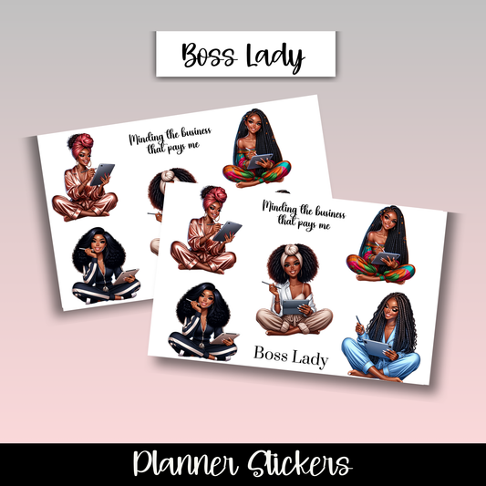 Boss Lady Planner Stickers