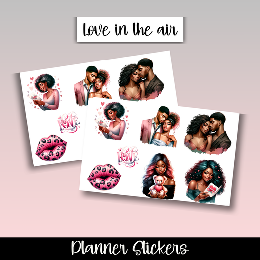 Love is in the Air Planner Stickers