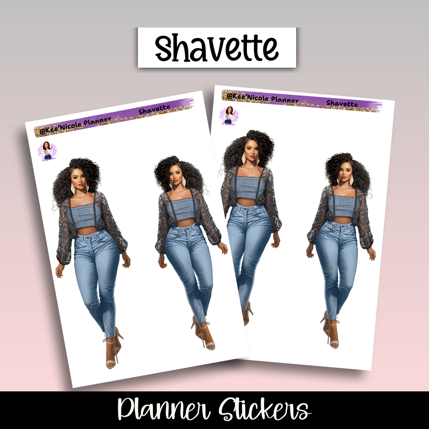 Denim Kweens Planner Stickers