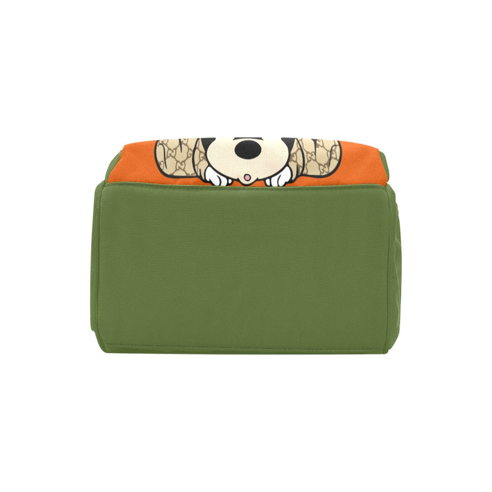 Minnie Green and Orange Baby Bag