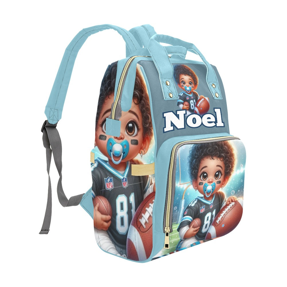 Touchdown on Blue Baby Backpack