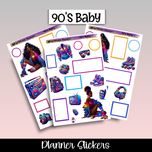 90's Baby Planner Stickers