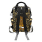 Gold Leopard Print Baby Diaper Bag Backpack