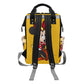 Red and Gold Baby Diaper Bag Backpack