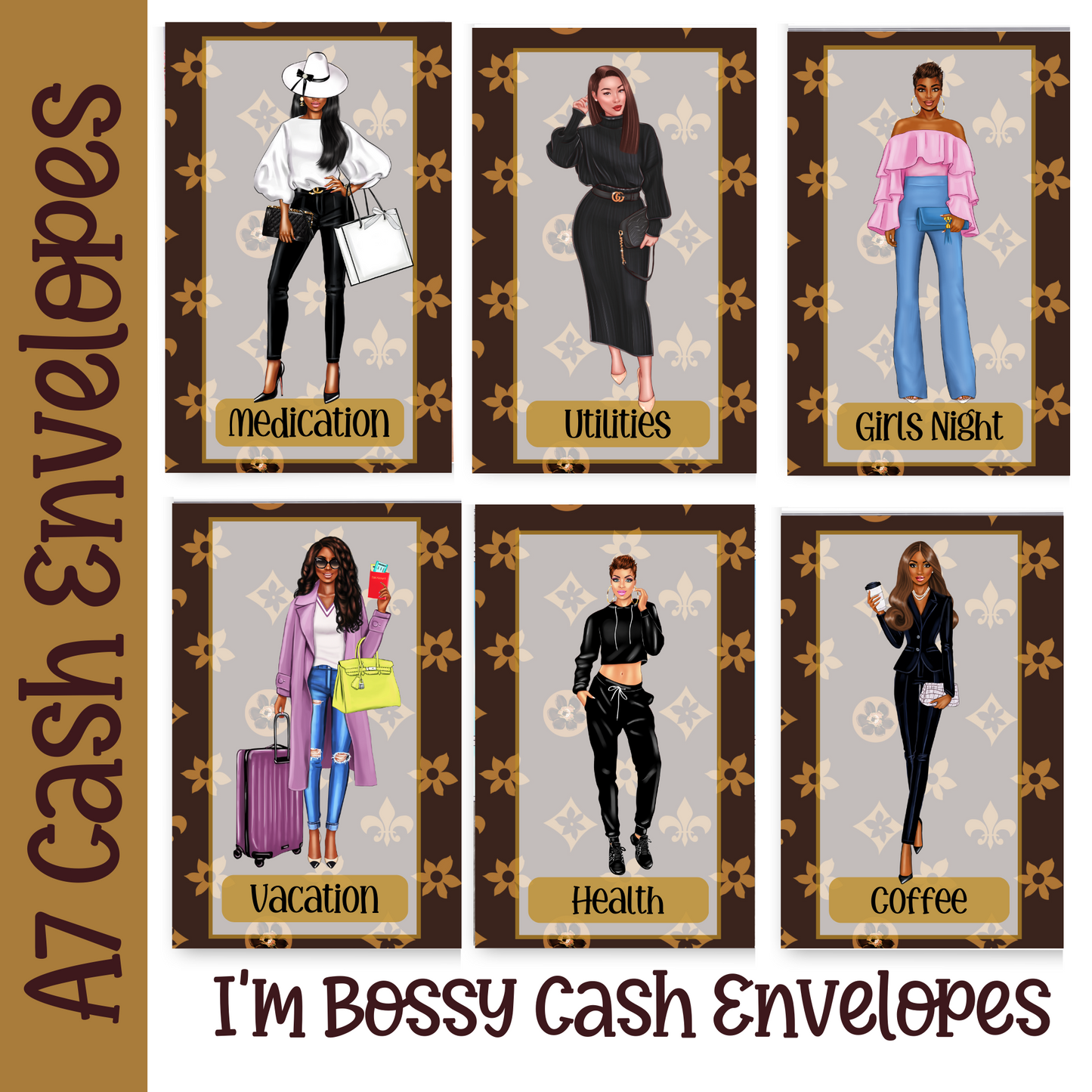 I'm Bossy A7 Inspired Cash Envelopes