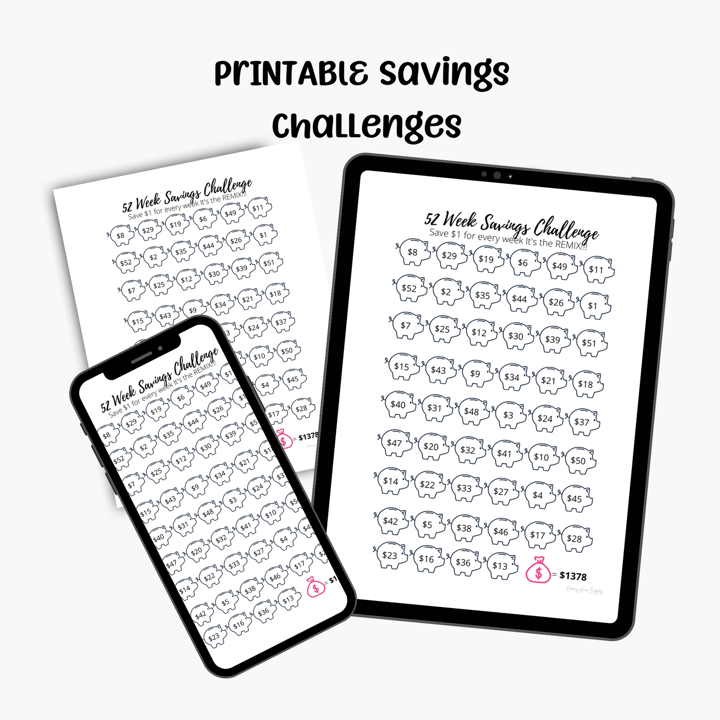 Digital 52 Week Savings Challenge