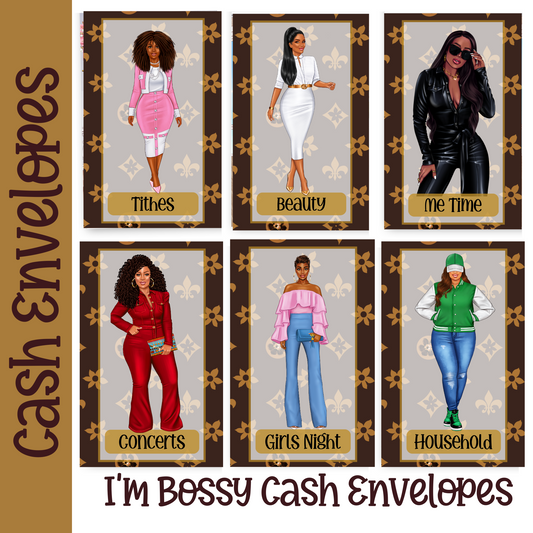 I'm Bossy A7 Inspired Cash Envelopes